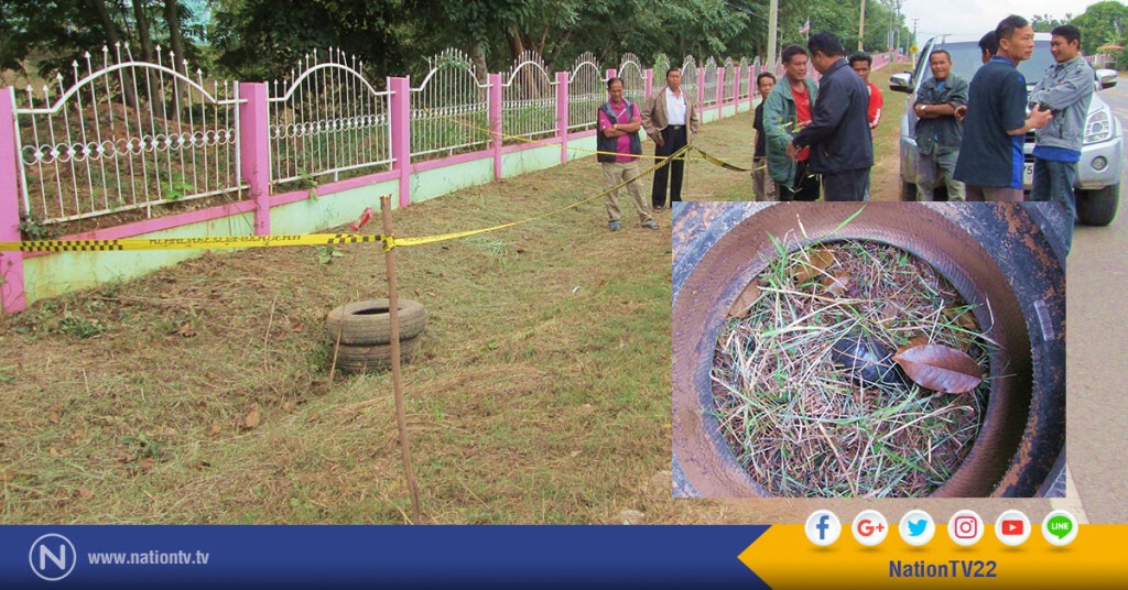ภารโรงหวิดดับ เจอระเบิดโยนทิ้งหน้าโรงเรียน