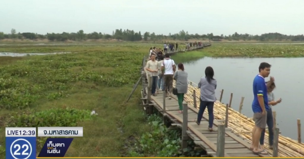 นทท.แห่ถ่ายภาพ "สะพานไม้แกดำ" แหล่งท่องเที่ยวยอดฮิตแห่งใหม่ นทท.แห่ถ่ายภาพ "สะพานไม้แกดำ" แหล่งท่องเที่ยวยอดฮิตแห่งใหม่