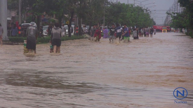 สถานการณ์น้ำในชุมชนเก่าแก่ตลาดทุ่งลุงยังน่าห่วง