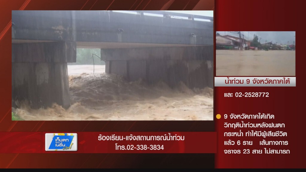 เกาะติดสถานการณ์น้ำท่วม