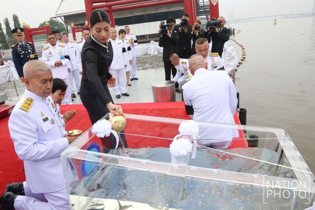 พระเจ้าหลานเธอ พระองค์เจ้าสิริวัณณวรีนารีรัตน์ เสด็จทรงปล่อยพันธุ์ปลา เนื่องในวันคล้ายวันประสูติ