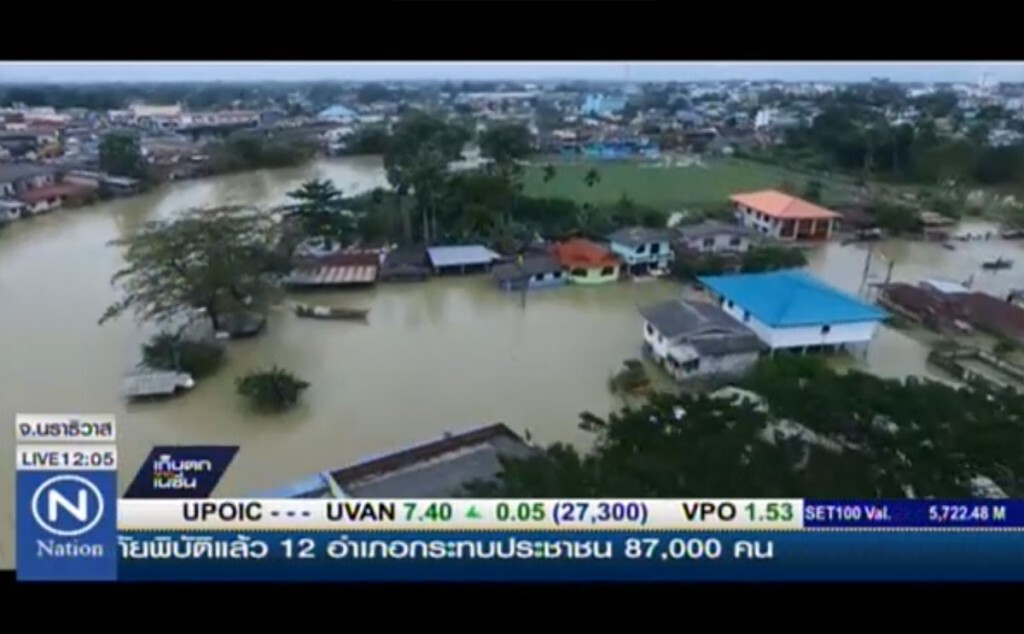 น้ำท่วมบ้านริมแม่น้ำสุไหงโก-ลก น้ำท่วมบ้านริมแม่น้ำสุไหงโก-ลก