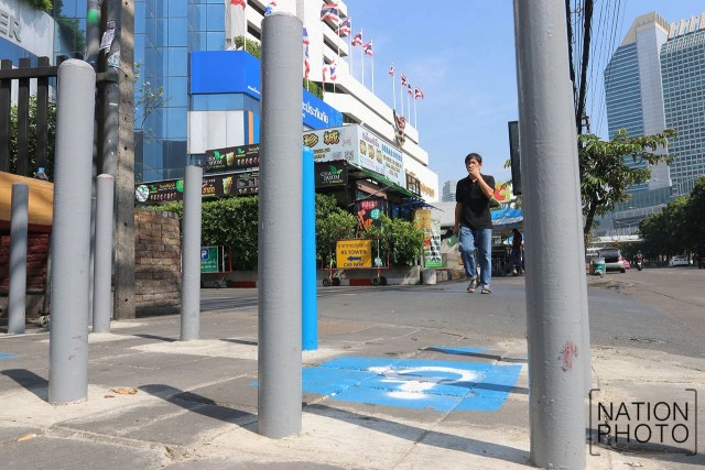 "S-GUARD"นวัตกรรมใหม่ กั้นมอเตอร์ไซค์วิ่งบนทางเท้า