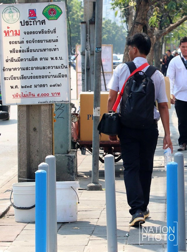 "S-GUARD"นวัตกรรมใหม่ กั้นมอเตอร์ไซค์วิ่งบนทางเท้า