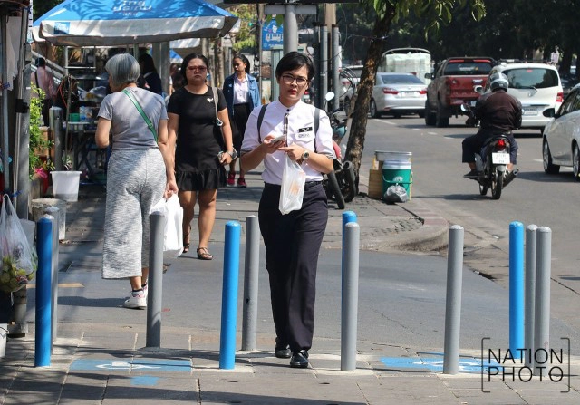 "S-GUARD"นวัตกรรมใหม่ กั้นมอเตอร์ไซค์วิ่งบนทางเท้า