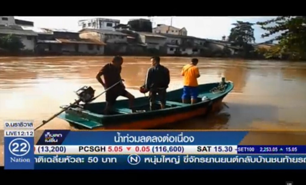 น้ำท่วมนราธิวาส ลดลงต่อเนื่อง น้ำท่วมนราธิวาส ลดลงต่อเนื่อง
