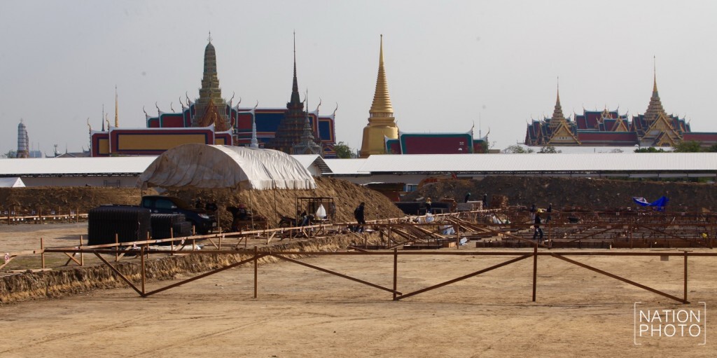 ความคืบหน้าการจัดสร้างพระเมรุมาศ ความคืบหน้าการจัดสร้างพระเมรุมาศ