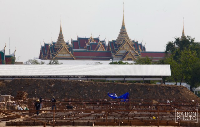 ความคืบหน้าการจัดสร้างพระเมรุมาศ
