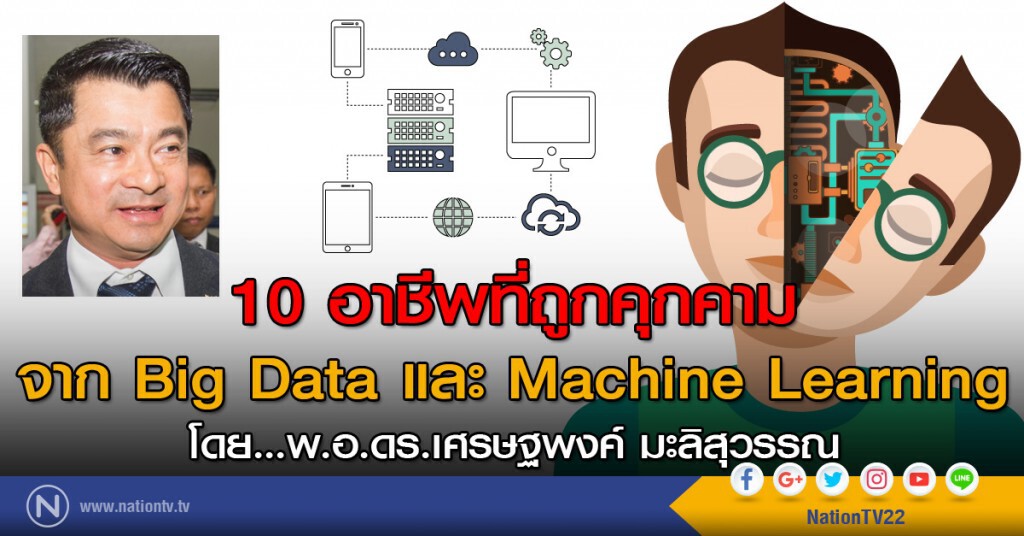 10 อาชีพที่ถูกคุกคามจาก 
Big Data และ Machine learning