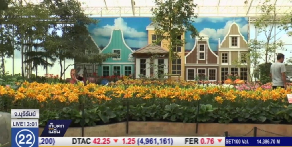 บุรีรัมย์ ตกแต่งดอกไม้เตรียมรับคู่รัก 14 กุมภา