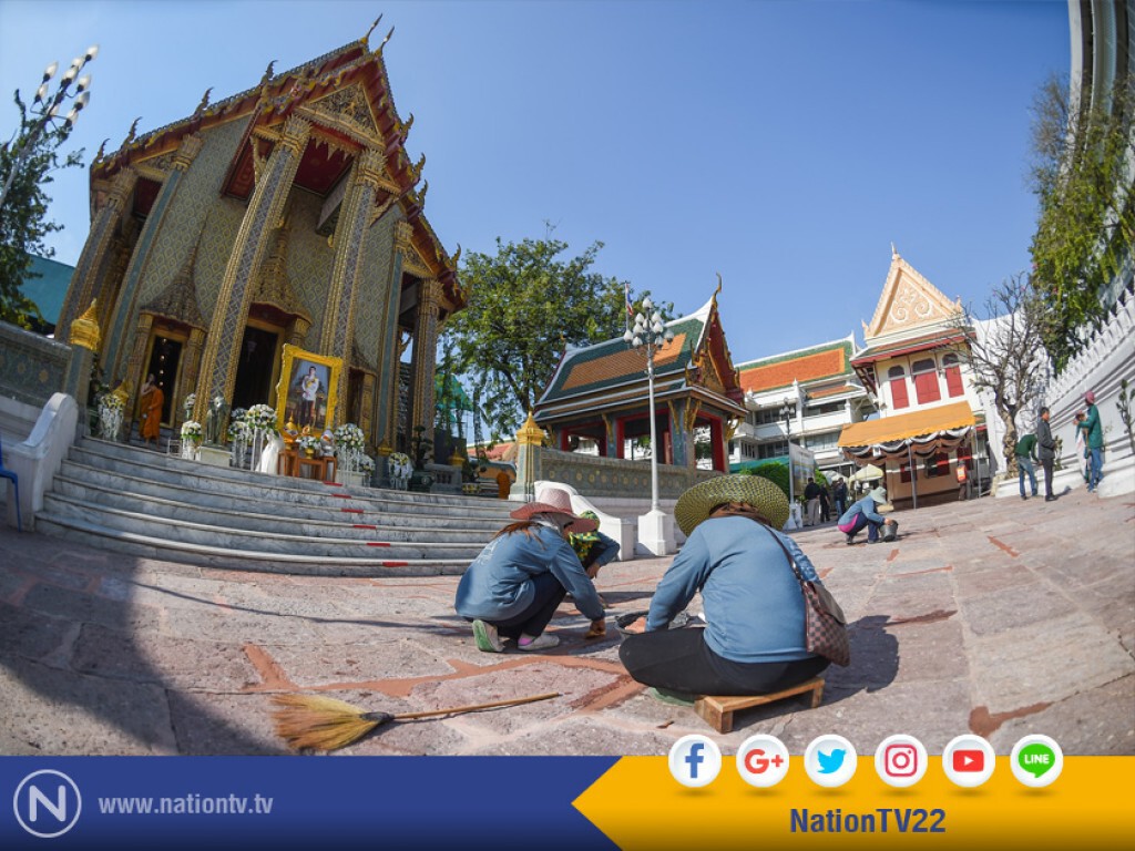 ทำความสะอาดวัดราชบพิธฯ เตรียมพระราชพิธีสถาปนาสมเด็จพระสังฆราช ทำความสะอาดวัดราชบพิธฯ เตรียมพระราชพิธีสถาปนาสมเด็จพระสังฆราช