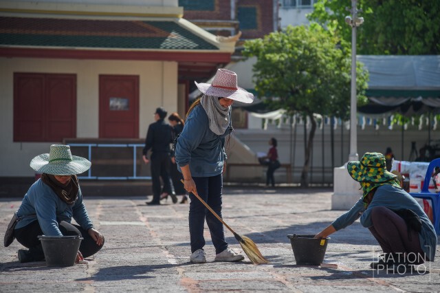 ทำความสะอาดวัดราชบพิธฯ เตรียมพระราชพิธีสถาปนาสมเด็จพระสังฆราช