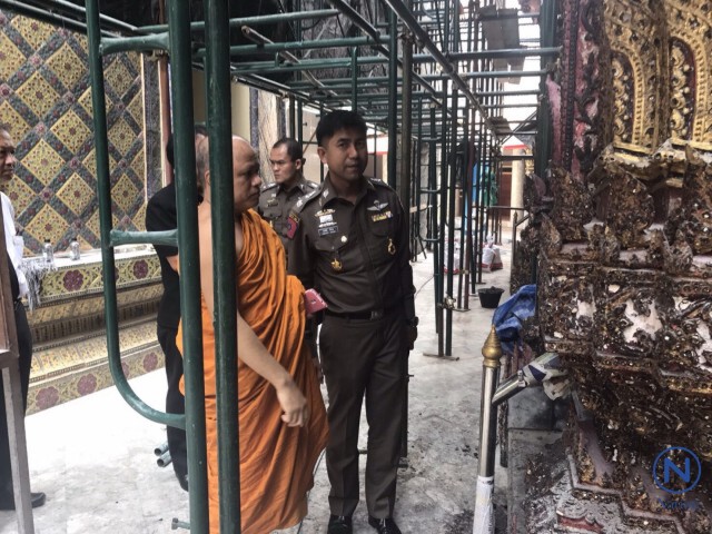 ตร.แจงเพลิงไหม้ประตูไม้สักวัดราชบพิธฯ
เหตุจาก สะเก็ดไฟกระเด็นถูกประตู