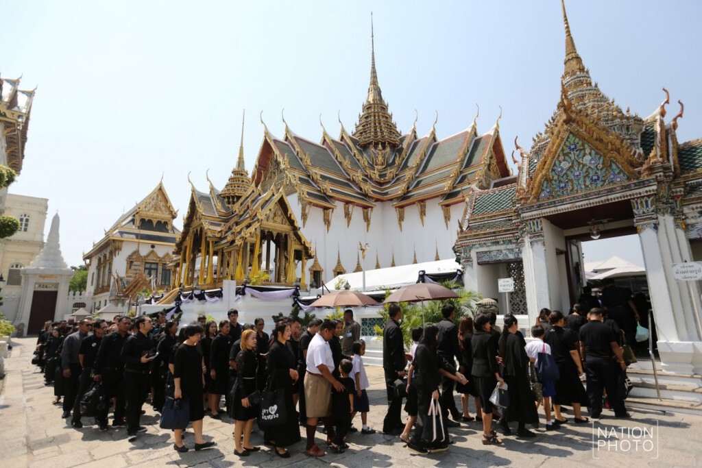 ประชาชนเข้าสักการะพระบรมศพฯ