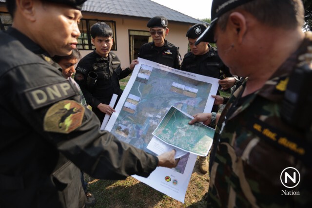 กองปราบฯลุยตรวจที่ดินกำนันต.ทุ่งโพธิ์ บุกรุกอช.ทับลาน ลอบปลูกมันสำปะหลัง-ยูคาลิปตัสกว่า 1,000ไร่