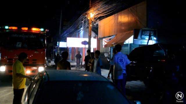 ไฟไหม้สายไฟฟ้าริมถนนสุขุมวิทชลบุรี