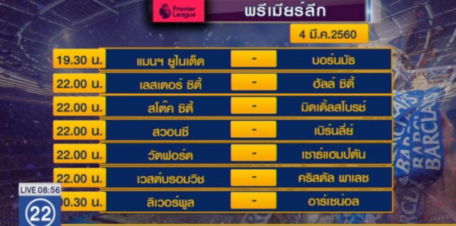 "หงส์แดง" เปิดบ้านฟัด "ปืนใหญ่" แย่งอันดับ 4
