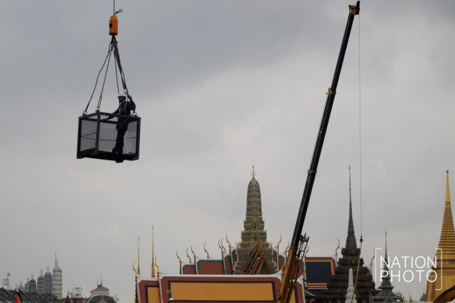 "กรมศิลป์"นำ"สื่อ"ชมความคืบหน้าการจัดสร้าง"พระเมรุมาศ"