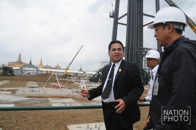 "กรมศิลป์"นำ"สื่อ"ชมความคืบหน้าการจัดสร้าง"พระเมรุมาศ"