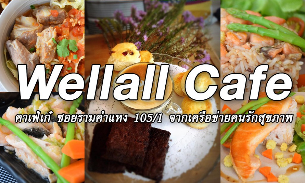 Wellall Cafe  คาเฟ่เก๋ ซอยรามคำแหง 105/1 จากเครือข่ายคนรักสุขภาพ เมนูอร่อยเพื่อสุขภาพ