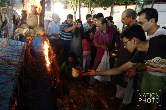 ภาพชุด "พิธีจุดกองไฟ"