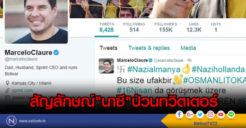 สัญลักษณ์"นาซี"ป่วนทวิตเตอร์ สัญลักษณ์"นาซี"ป่วนทวิตเตอร์
