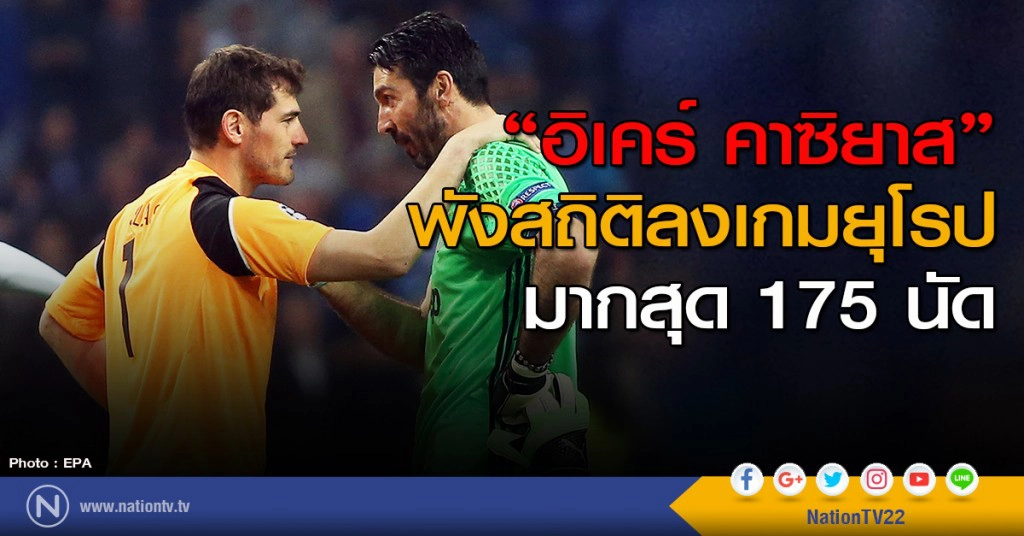 "อิเคร์ คาซิยาส" พังสถิติลงเกมยุโรปมากสุด 175 นัด