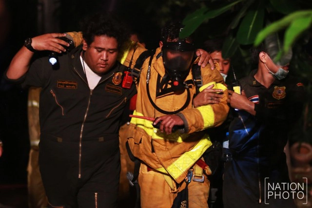 ภาพชุด เหตุเพลิงไหม้ การประปาส่วนภูมิภาค สำนักงานใหญ่