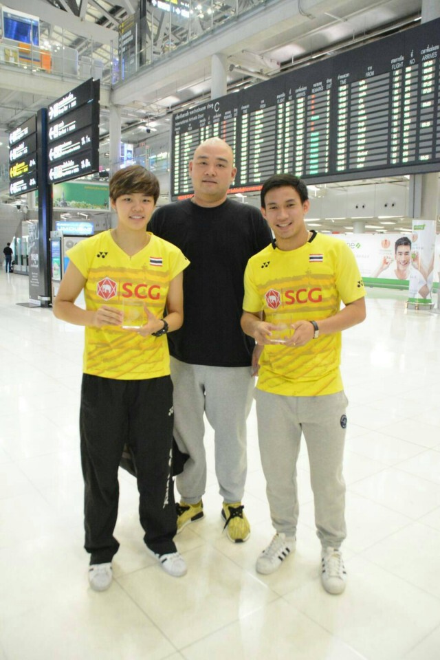 "บาส-ปอป้อ" ถึงไทย พร้อมลุยต่ออินเดีย โอเพ่น