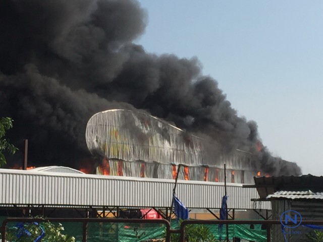 ไฟไหม้ โรงงาน บางนา-ตราด กม.53 ยังคุมเพลิงไม่ได้