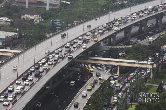 บางนา-ตราด สาหัส! จราจรติดขัด หลังฝนตก