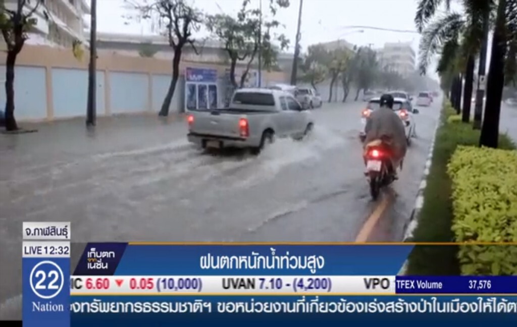 ฝนตกหนักเทศบาลเมืองกาฬสินธุ์ น้ำท่วมขังสูง ฝนตกหนักเทศบาลเมืองกาฬสินธุ์ น้ำท่วมขังสูง
