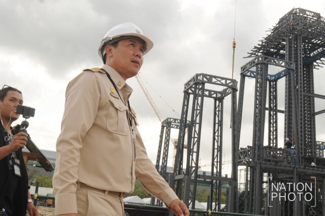 ภาพชุด พระเมรุมาศคืบหน้า 55 %