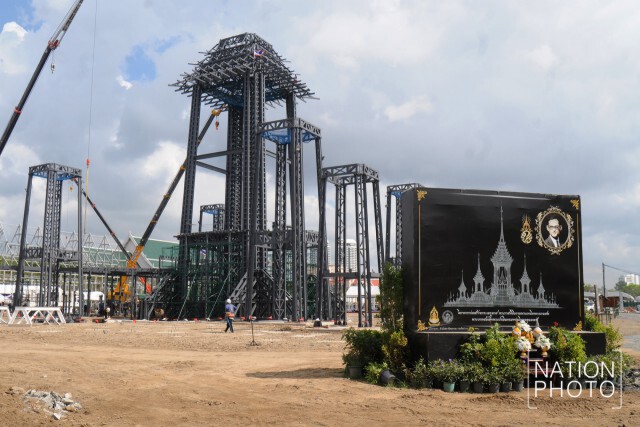 ภาพชุด พระเมรุมาศคืบหน้า 55 %