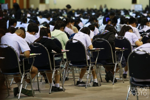 บรรยากาศการสอบคัดเลือกเข้าศึกษาต่อ รร.เตรียมอุดมศึกษา ชั้น ม.4