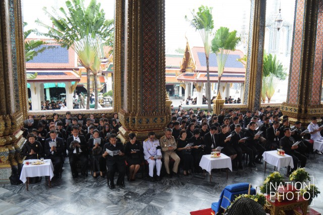 พิธีสวดพระพุทธมนต์ และเจริญจิตตภาวนาถวายเป็นพระราชกุศลแด่ พระบาทสมเด็จพระปรมินทรมหาภูมิพลอดุลยเดช