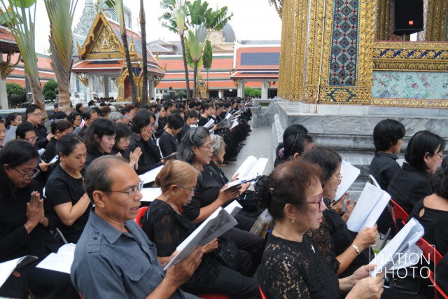 พิธีสวดพระพุทธมนต์ และเจริญจิตตภาวนาถวายเป็นพระราชกุศลแด่ พระบาทสมเด็จพระปรมินทรมหาภูมิพลอดุลยเดช