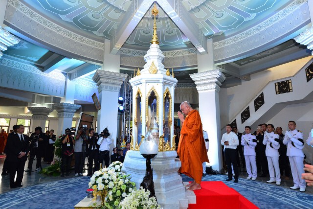 พิธีอัญเชิญพระอัฐิสมเด็จพระญาณสังวร
สมเด็จพระสังฆราช สกลมหาสังฆปริณายก