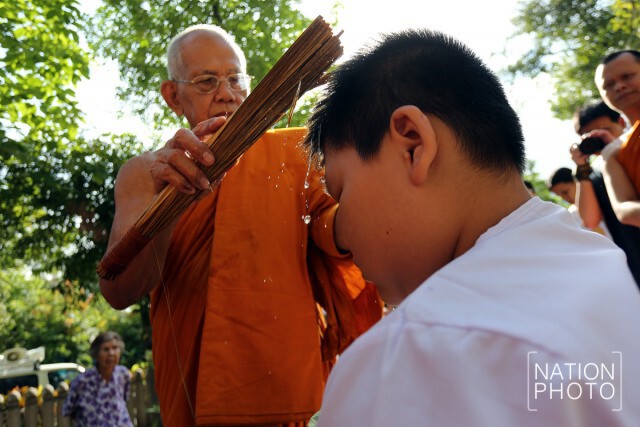 พิธีปลงผม โครงการบรรพชาสามเณรภาคฤดูร้อน ณ วัดราชาธิวาสวิหาร
