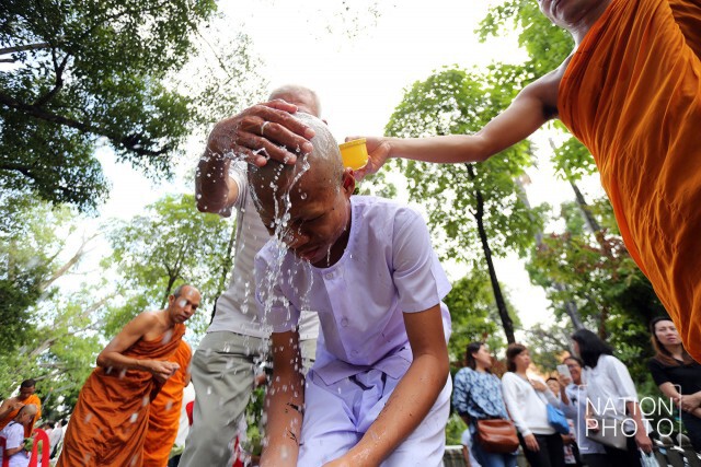 พิธีปลงผม โครงการบรรพชาสามเณรภาคฤดูร้อน ณ วัดราชาธิวาสวิหาร
