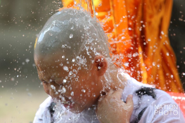 พิธีปลงผม โครงการบรรพชาสามเณรภาคฤดูร้อน ณ วัดราชาธิวาสวิหาร