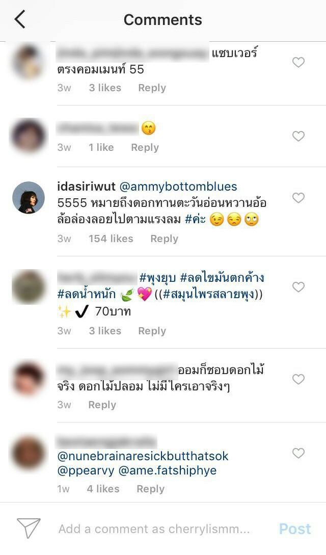 "แอมมี่" แจงโพสรูปดอกไม้ลงไอจี "ไอด้า" คอมเม้นท์กลับ เป็นการแซวขำๆ