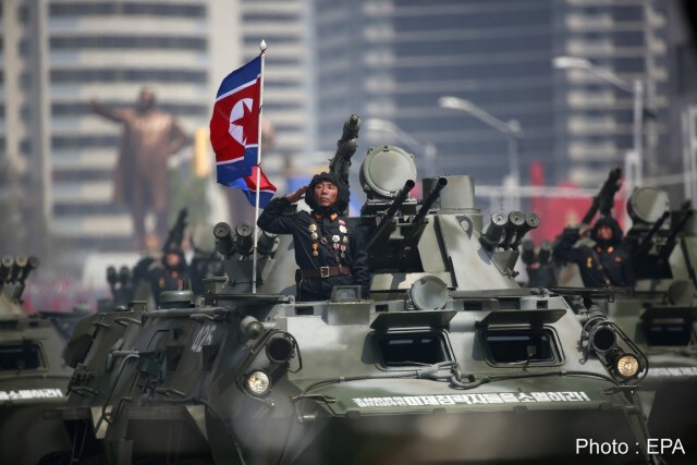ภาพชุด "เกาหลีเหนือ" โชว์แสนยานุภาพ วัน 'Day of the Sun'