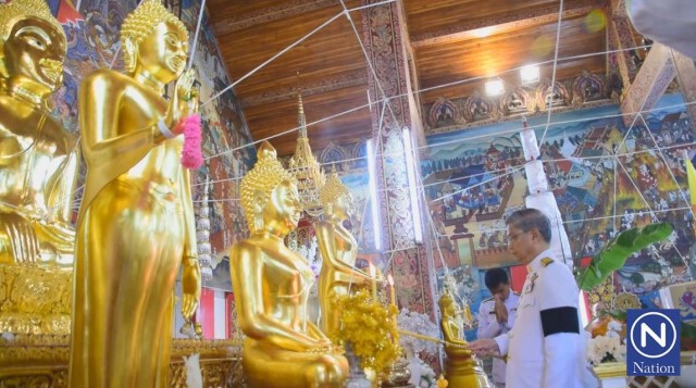 สมเด็จพระเทพฯ พระราชทานน้ำสำหรับสรงหลวงพ่อพุทธประธาน