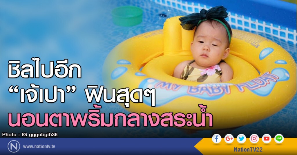ชิลไปอีก
"เจ้เปา" ฟินสุดๆ
นอนตาพริ้มกลางสระน้ำ ชิลไปอีก
"เจ้เปา" ฟินสุดๆ
นอนตาพริ้มกลางสระน้ำ