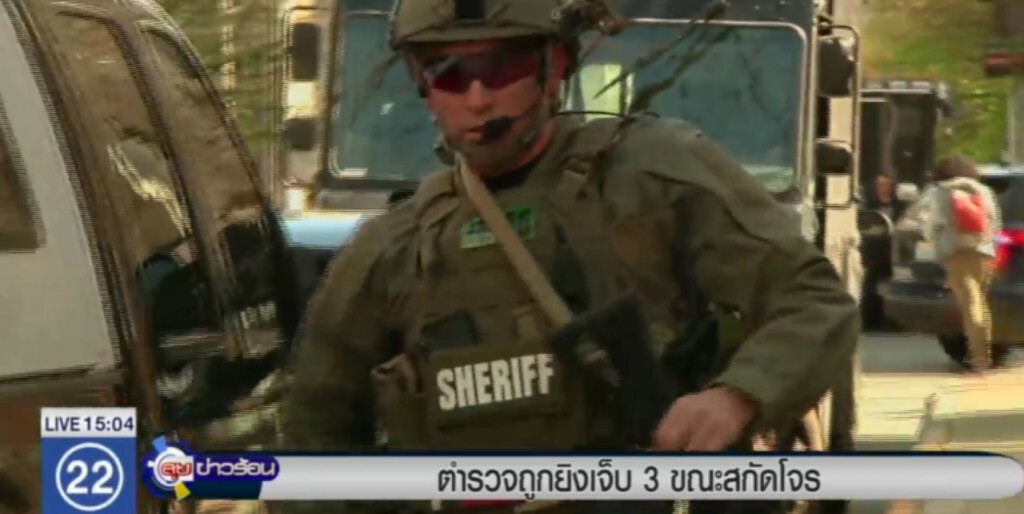 ตร.สหรัฐดวลปืนโจรปล้น 7/11 เจ็บ 3 นาย ตร.สหรัฐดวลปืนโจรปล้น 7/11 เจ็บ 3 นาย
