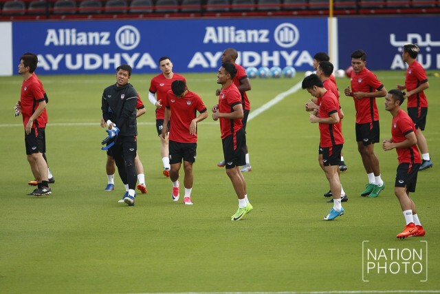 ภาพชุด "กิเลนผยอง" ลงซ้อมเตรียมฟาดแข้ง "บริสเบน รอว์" พุธนี้