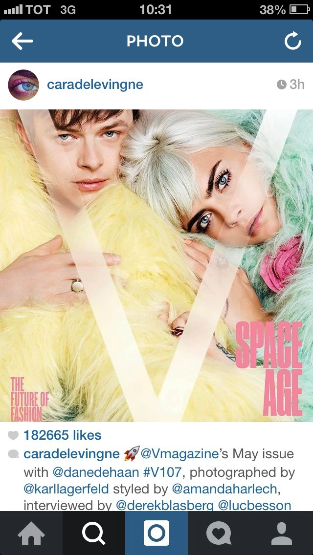 โปรโมทหนังแรงมาก! คาร่า เดเลวีน เผยภาพคู่พระเอก ในเรื่อง Valerian