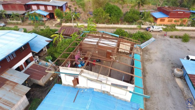 พิจิตร-พายุฤดูร้อนพัดบ้านเรือน-วัด พังเสียหาย 4 อำเภอ 254 หลังคาเรือน