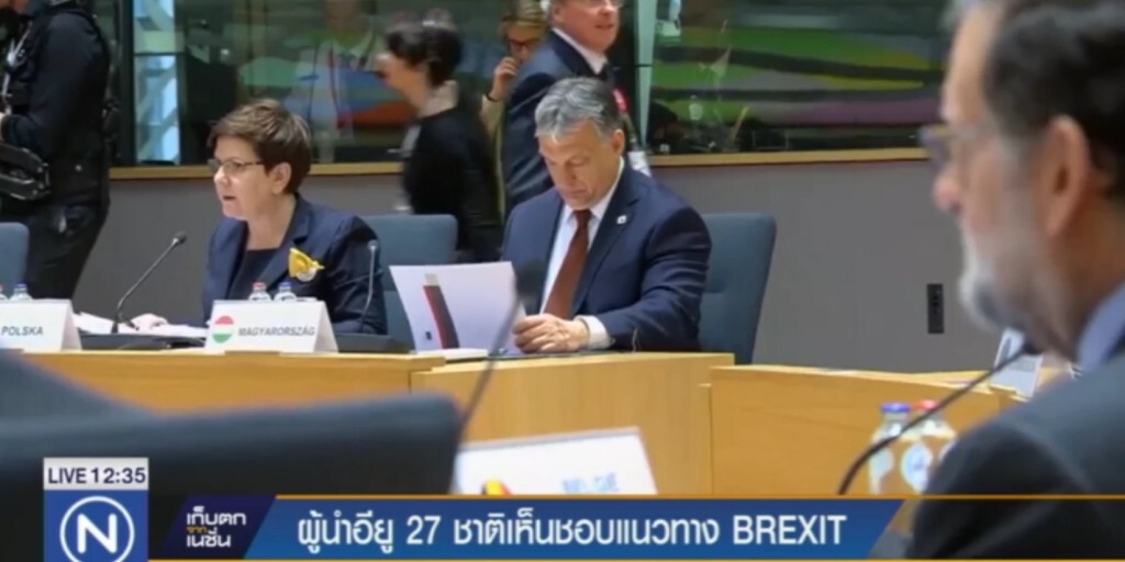 ผู้นำอียู 27 ชาติเห็นชอบแนวทาง BREXIT ผู้นำอียู 27 ชาติเห็นชอบแนวทาง BREXIT